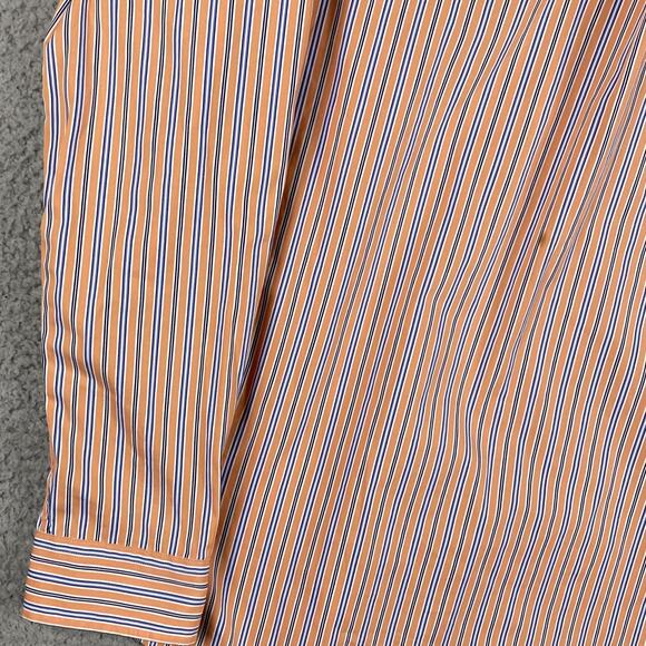 VTG Ralph Lauren Custom Fit Button Down Shirt Men's 16 34/35 Medium Striped - Picture 11 of 12